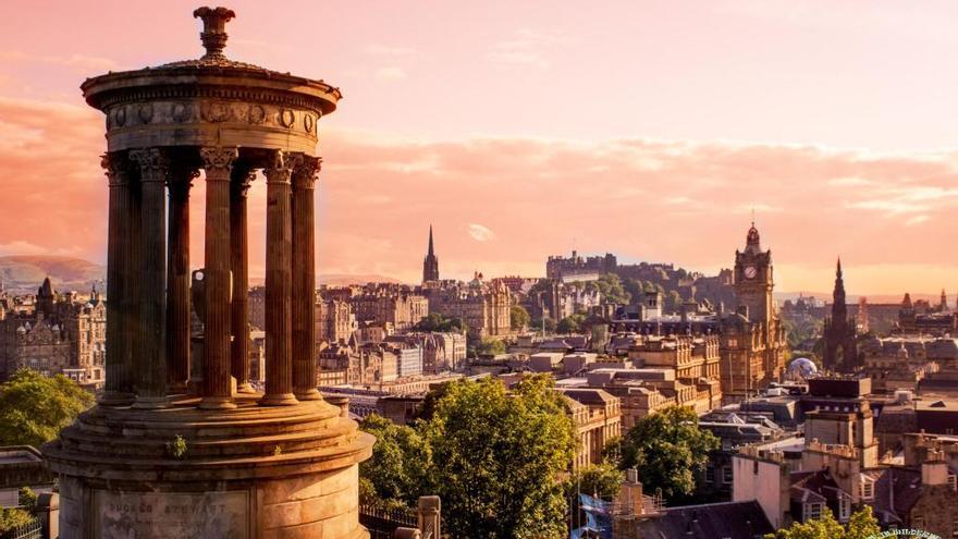 Panoràmica d´Edimburg des de Calton Hill.