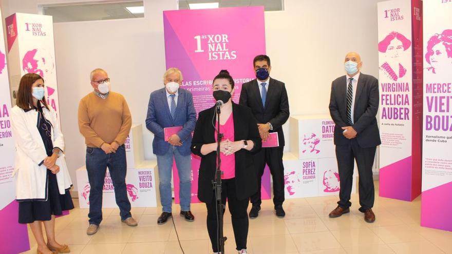 Alba Chao, representante en Ourense del Colexio de Xornalistas y jefa del Área Digital de FARO, en la inauguración.