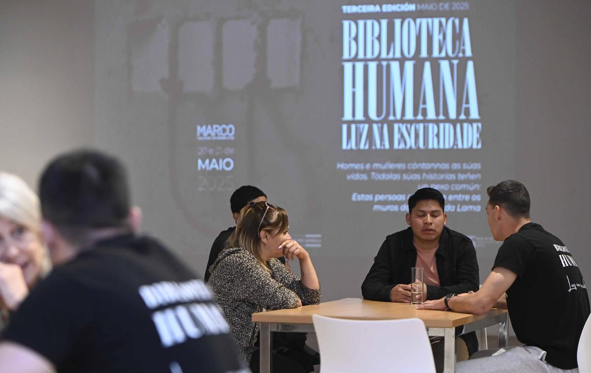 Participantes en la tercera edición de la Biblioteca humana.