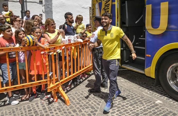 16/08/2017 TEROR. Visita de la UD Las Palmas a la Virgen del Pino en la Básilica de Teror. FOTO: J.PÉREZ CURBELO