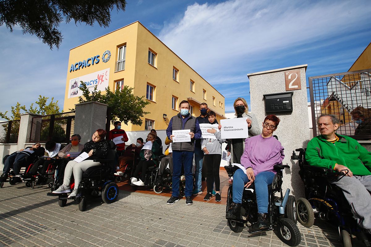 Movilizaciones de los centros para atención a la discapacidad en Córdoba