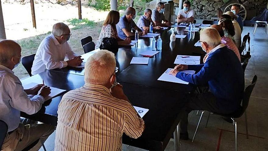 Reunión del jurado, en la Casa Museo Curros Enríquez.