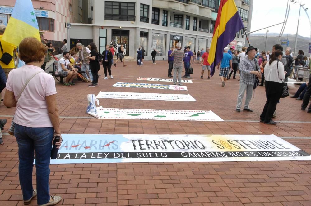 Manifestación contra el proyecto de Ley del Suelo