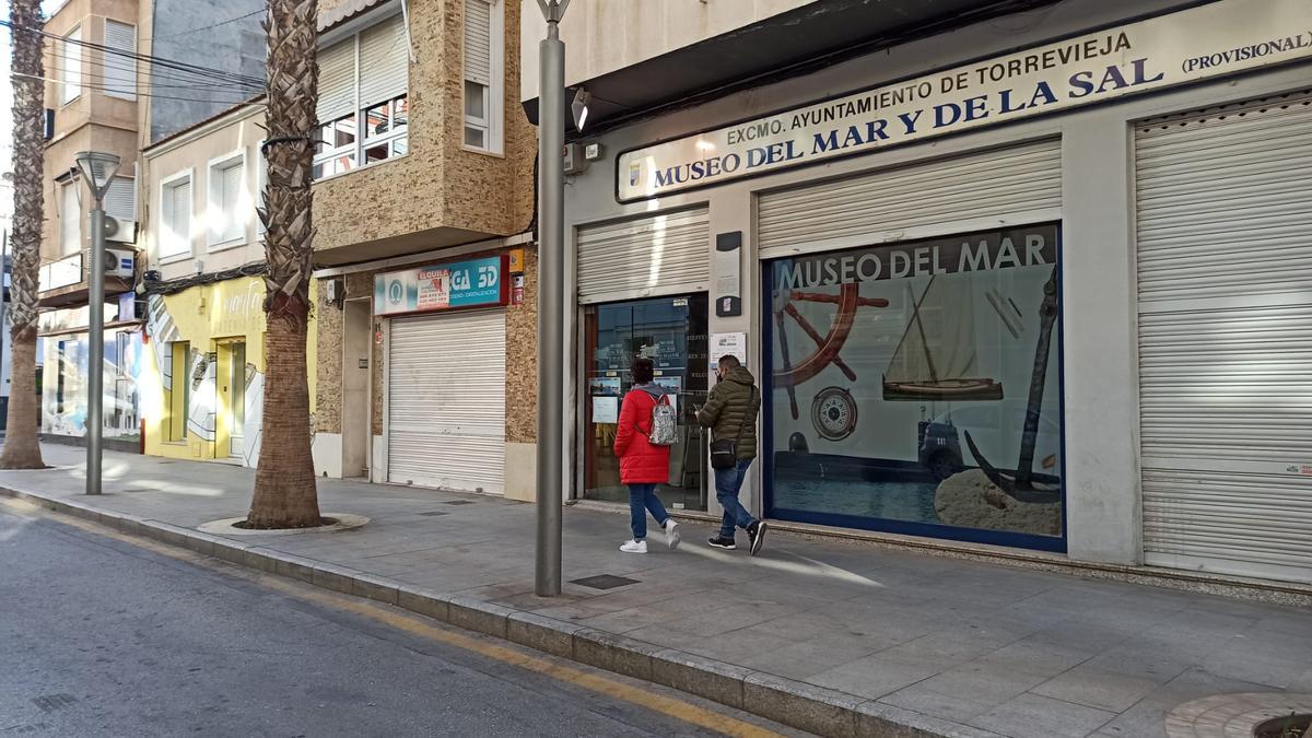 Fachada del museo del Mar y de  la Sal ubicado en un local de la calle Patricio Pérez arrendado por el Ayuntamiento desde hace 28 años