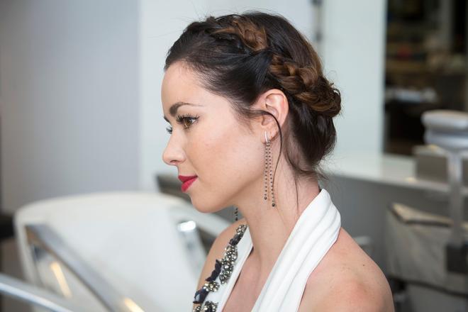Recogido con trenzas de Dafne Fernández en la L'Oréal Hair Fashion Night