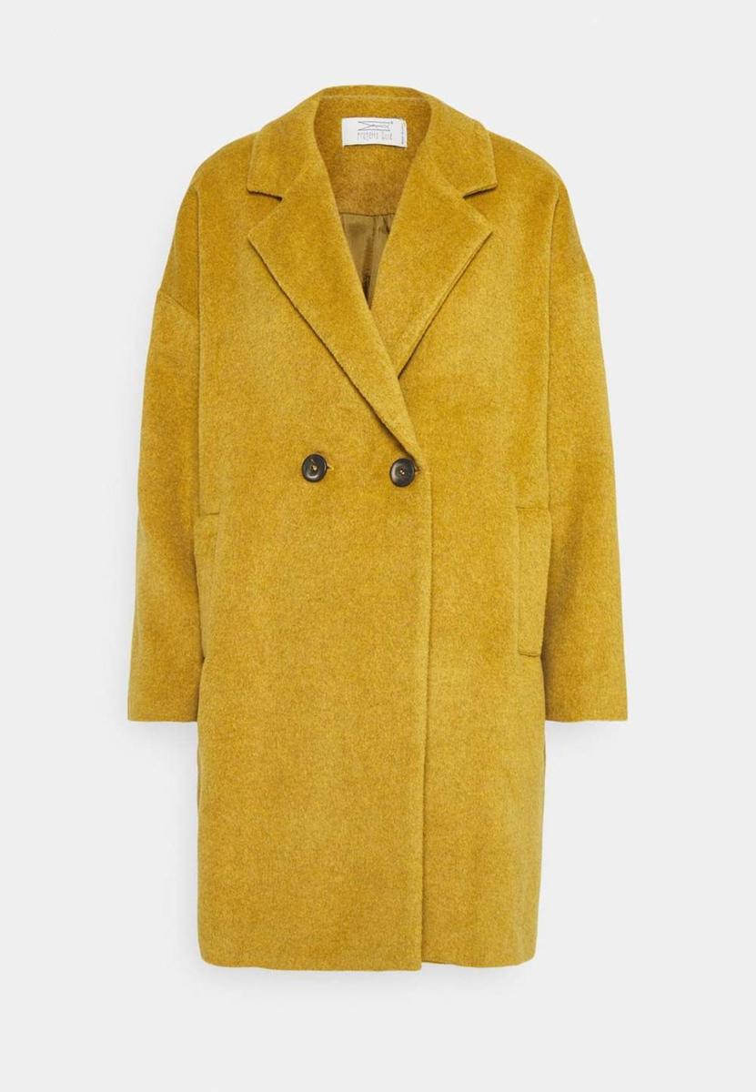 Abrigo mostaza de Progetto Quid a la venta en Zalando. (Precio: 189,95 euros)