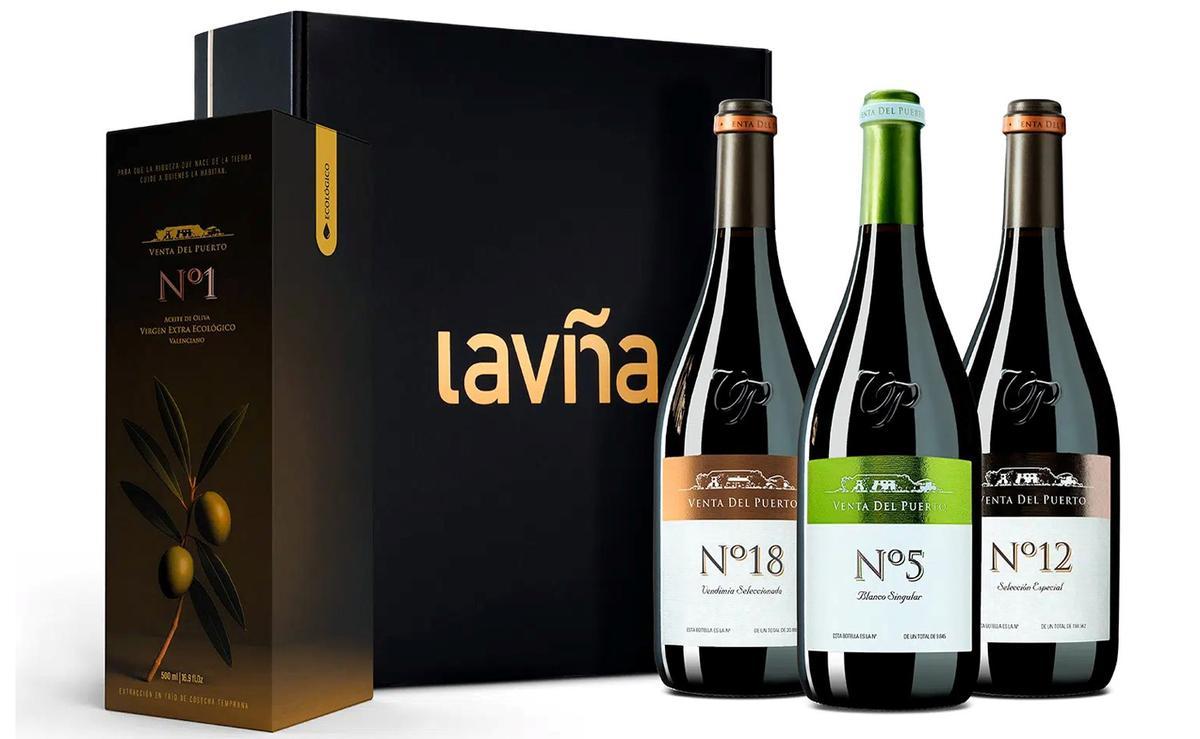 La gama Venta del Puerto incluye tres vinos y un AOVE.