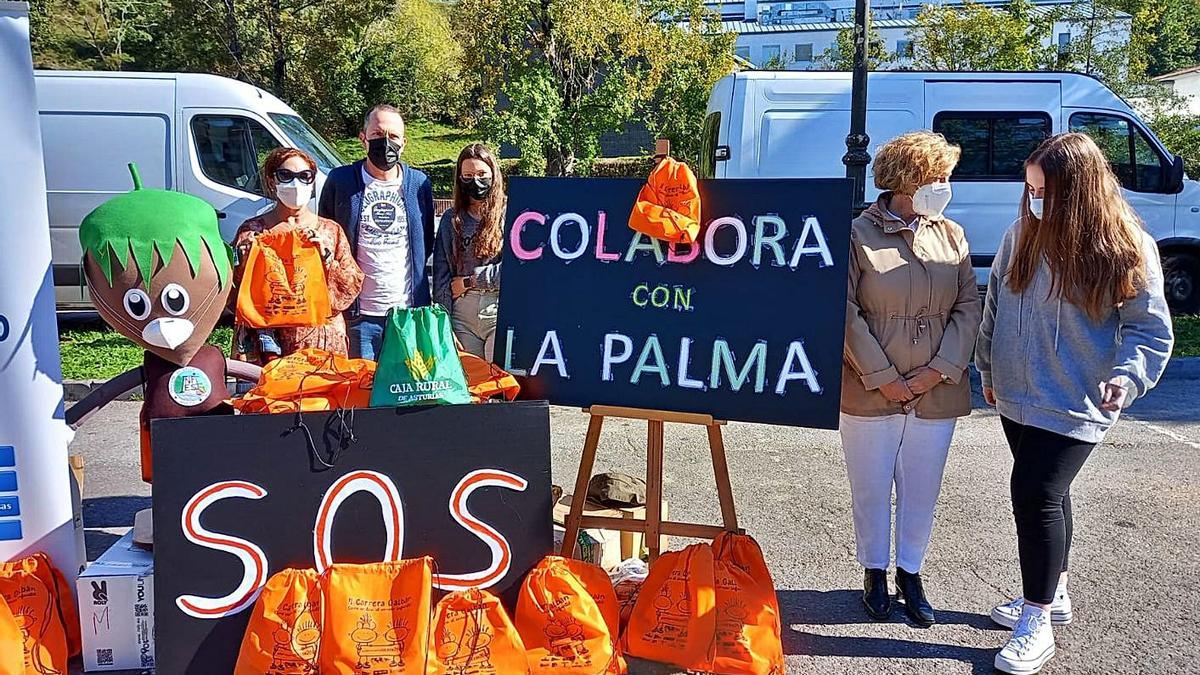 Piloña responde a la iniciativa solidaria del instituto para La Palma | M. VILLORIA
