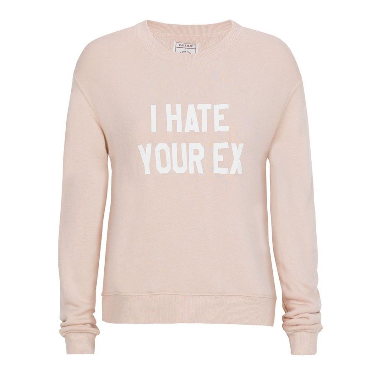 Sudadera con mensaje, Pull & Bear