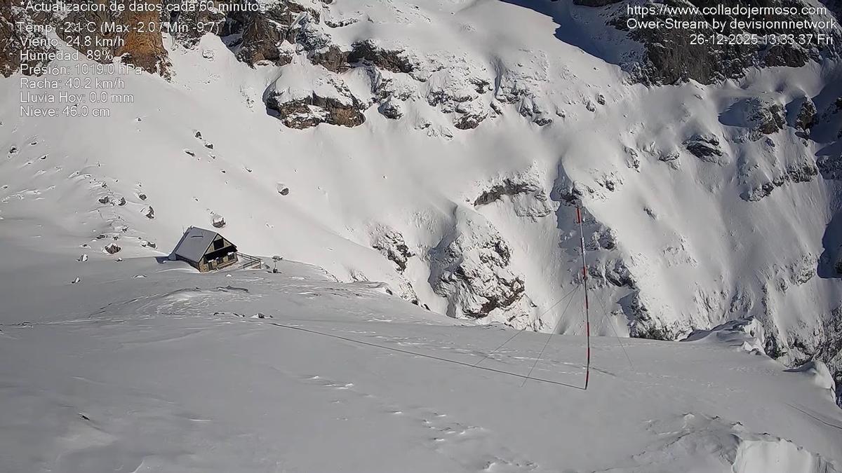 El refugio de Collado Jermoso, en Picos de Europa.
