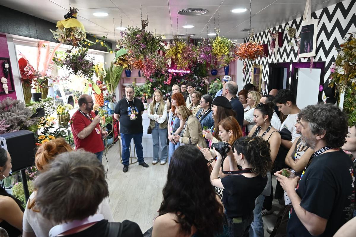 El local de Le Fleur D'homme durante la presentación del cartel del Divino Fest