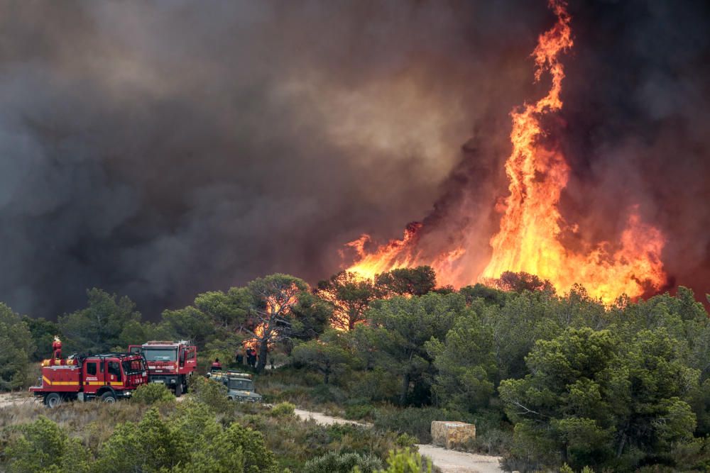 Incendio en Jávea