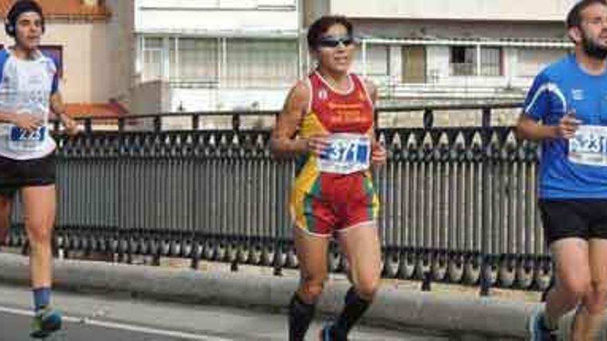 María José Tomaz de Aquino, primera veterana E y sexta de la general en el Medio Maratón.