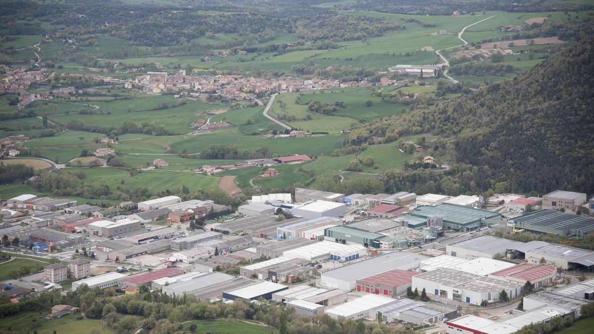 Vista general del polígon de la Valldan, al Berguedà