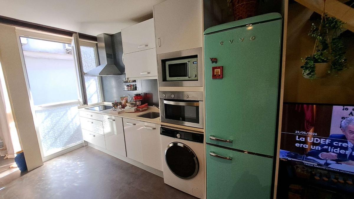 La cocina del piso a la venta en el centro de Zaragoza