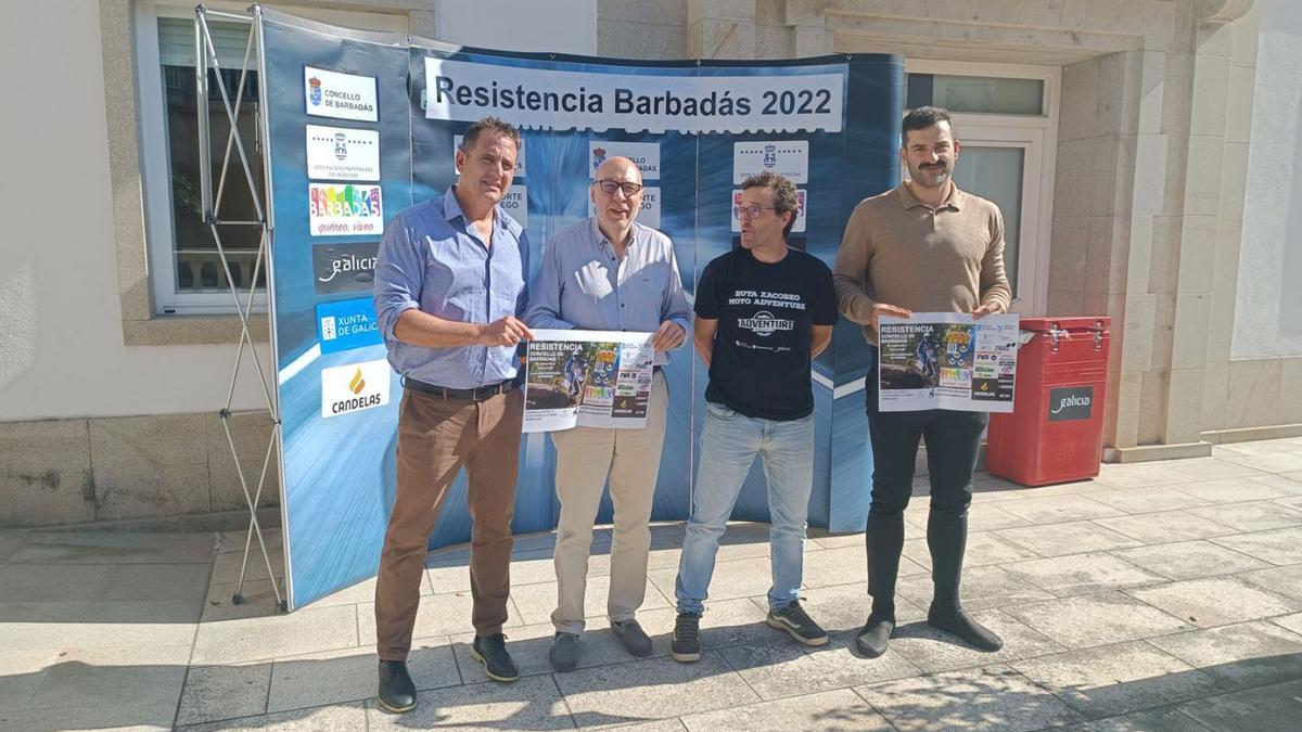 Representantes institucionales, en la presentación de la prueba puntuable para la Copa Diputación. |  // FDV