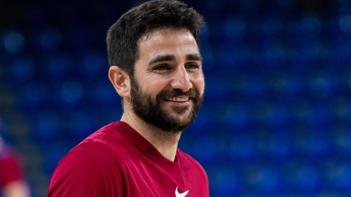 Ricky Rubio a entrena con el Barça
