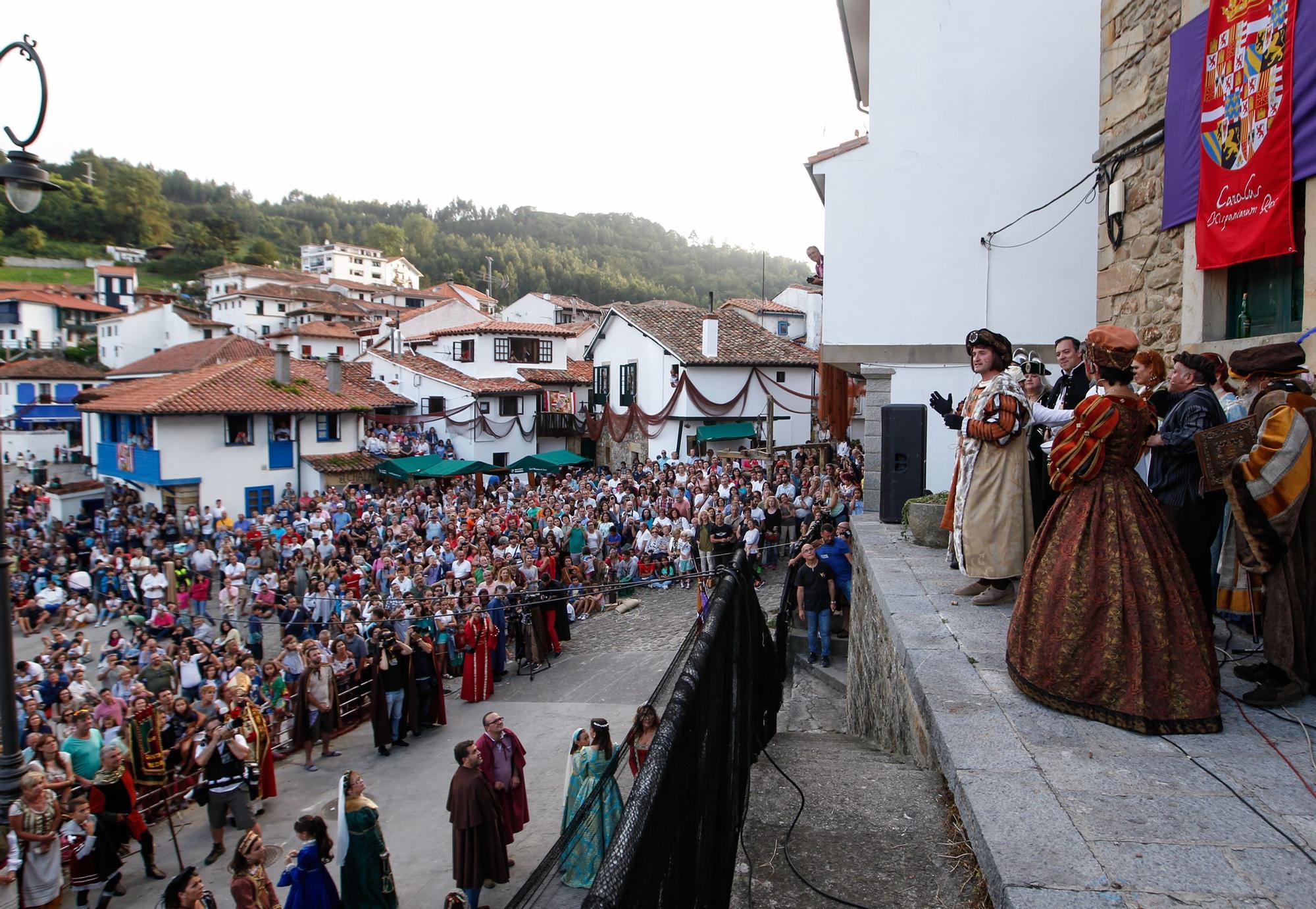 El desembarco de Carlos V en Tazones, así es la gran recreación histórica de Villaviciosa