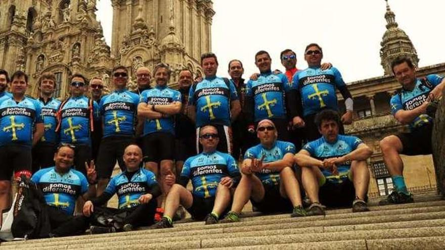 Los participantes, en Santiago de Compostela.