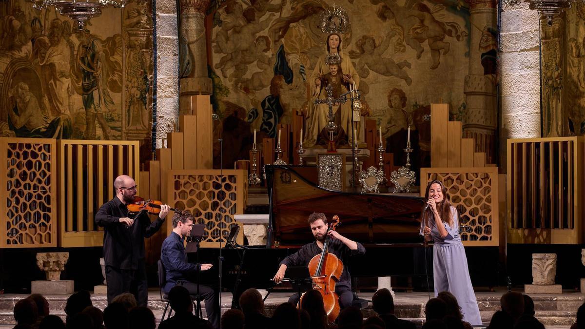 Interpretació conjunta del Trio Fortuny i Judit Neddermann, aquest dimecres.