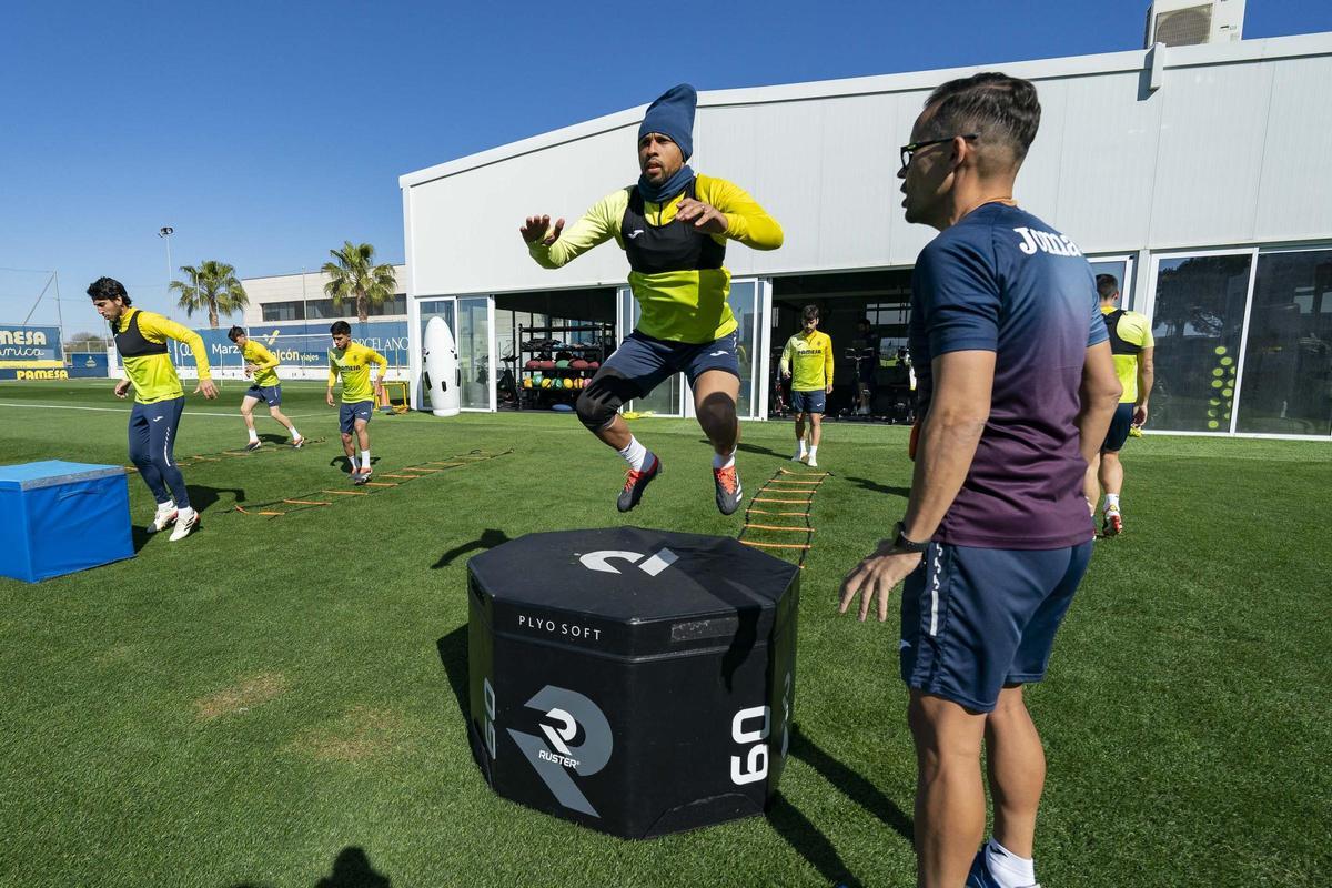 Francis Coquelin durante un entrenamiento esta semana.