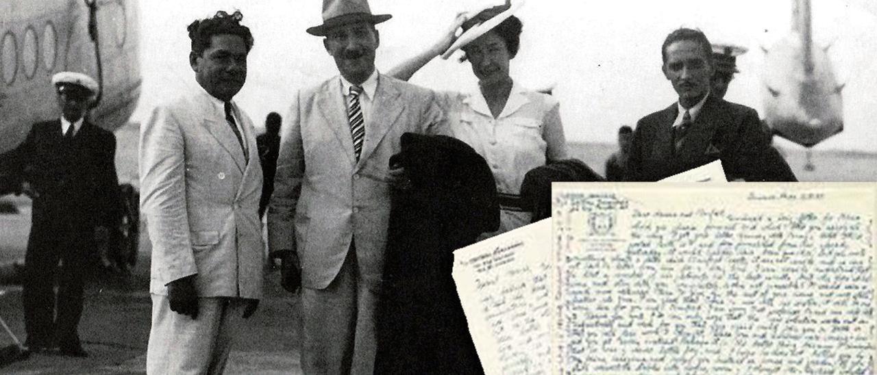 Stefan Zweig y LotteZweig (centro), en Brasil, en una imagen hasta ahora inédita en España