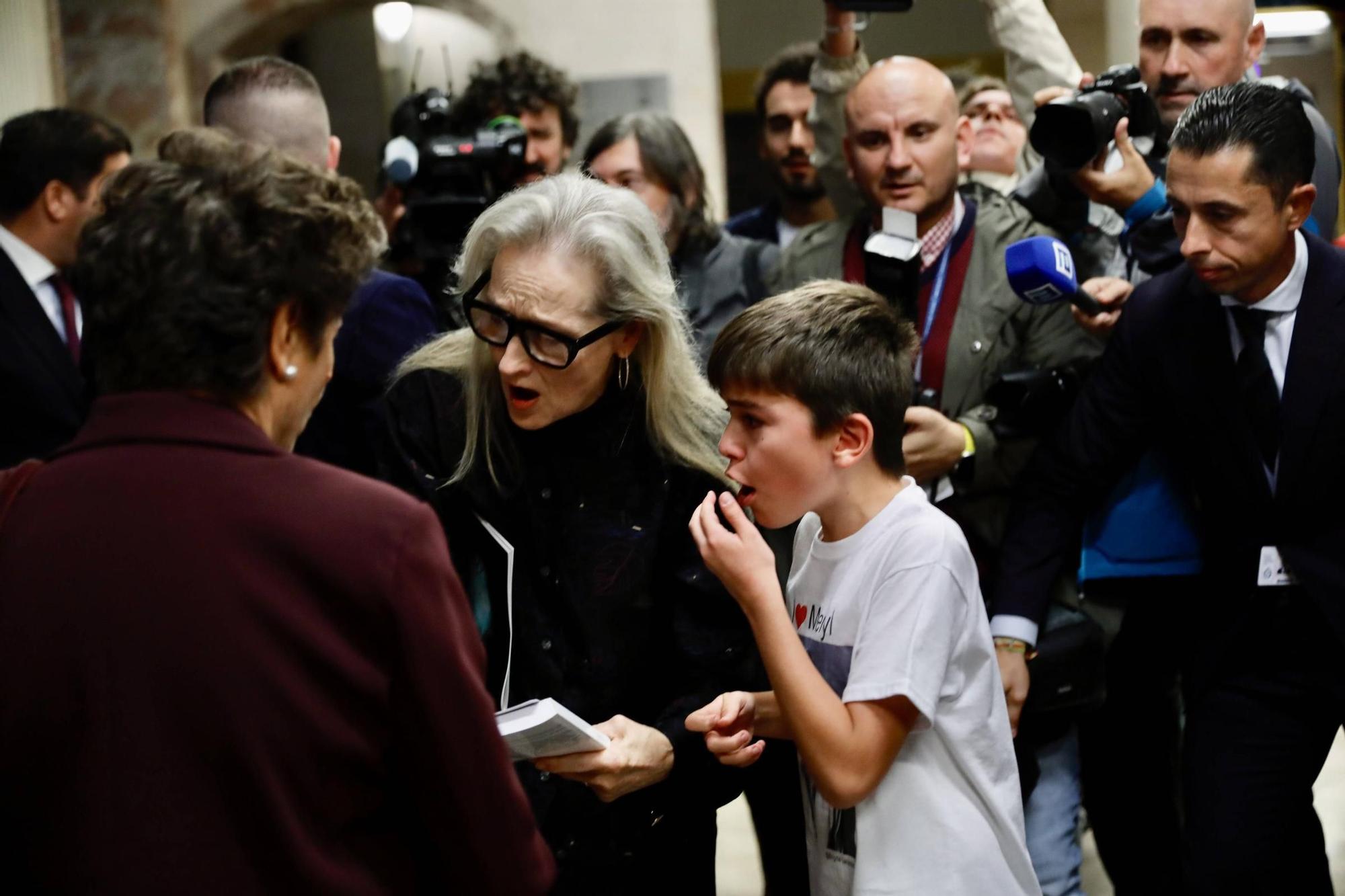 EN IMÁGENES: Así fue el acto de Meryl Streep en la Laboral