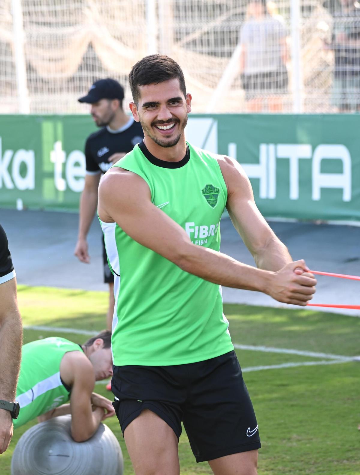 André Silva, que podría volver a la convocatoria, durante un entreno.