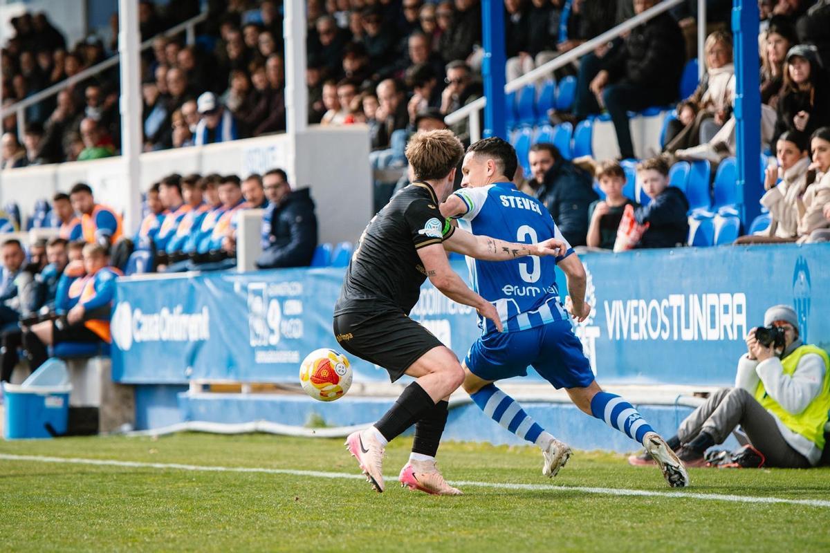 Imagen del partido del Atlético Baleares en El Collao.