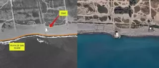 Así se ha "comido" el mar la línea de playa de numerosos puntos de la Costa del Sol