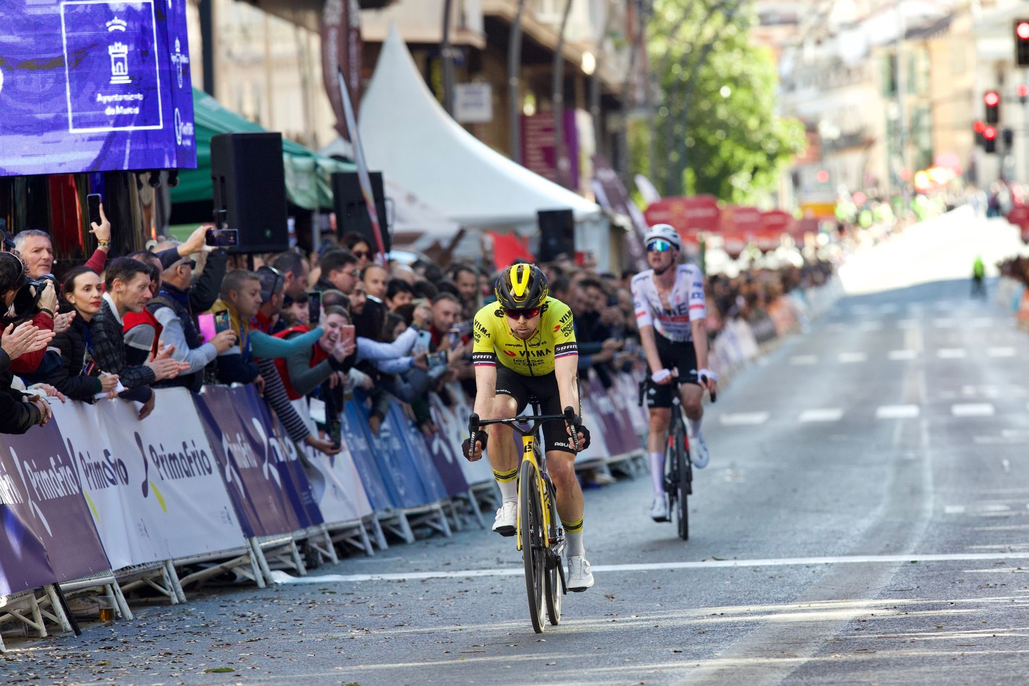 Llegada a Murcia de la Vuelta Ciclista a la Región