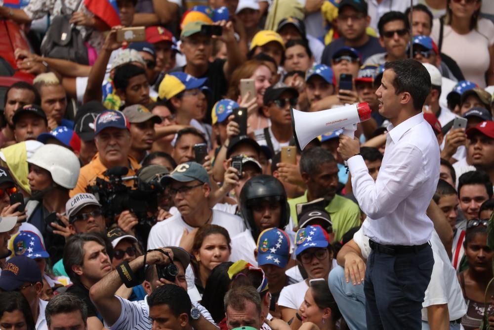 Las imágenes de la protesta en Venezuela.