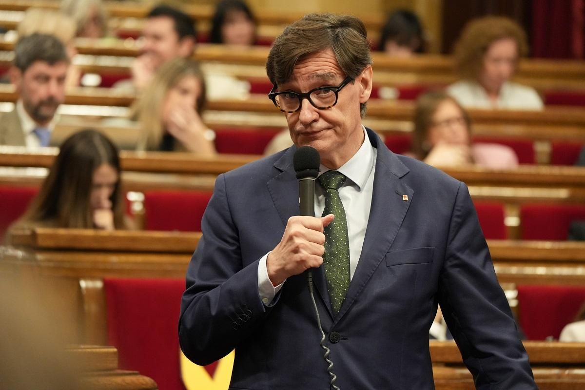 El president de la Generalitat, Salvador Illa, este miércoles en la sesión de control en el Parlament El president de la Generalitat, Salvador Illa, este miércoles en la sesión de control en el Parlament