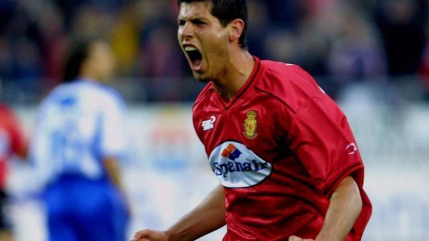 Albert Luque, en su etapa como futbolista del Mallorca