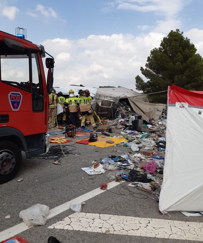 Accidente de tráfico en Alhama de Murcia.