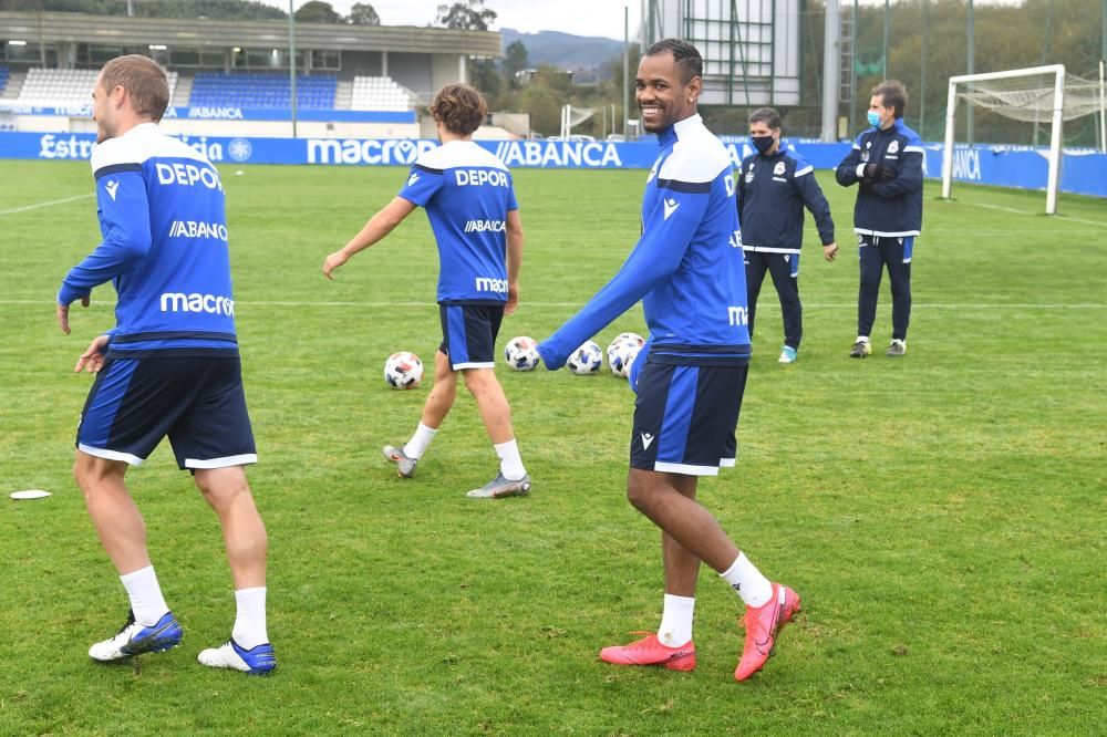 Rolan entrena con el grupo y Valín, lesionado