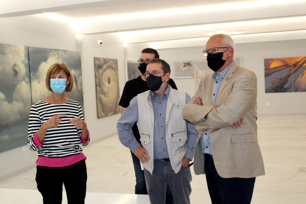 En el espacio de arte