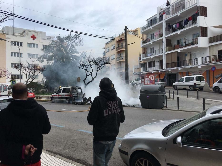 Incendio en el centro de Ibiza