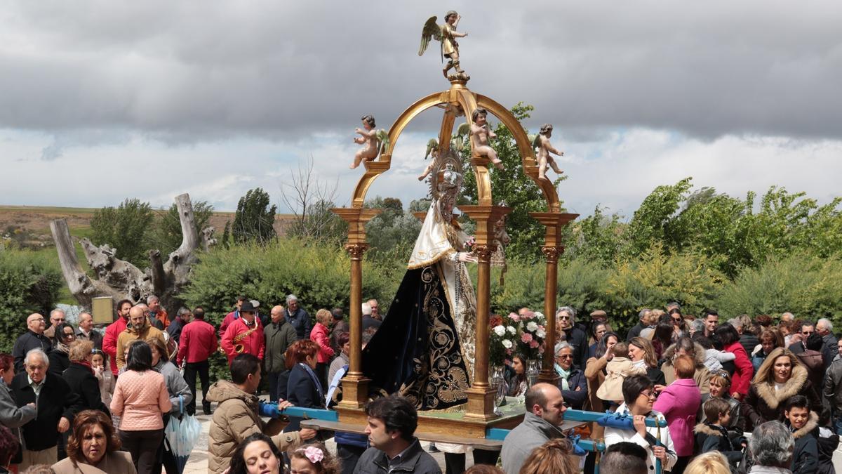 Romería de la Virgen del Olmo en una de las celebraciones