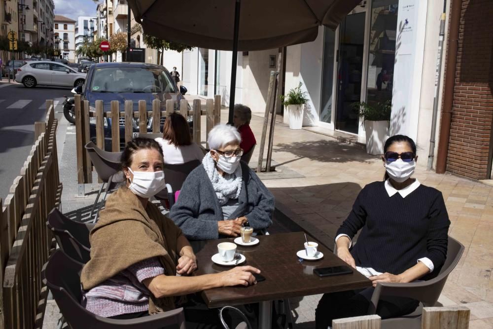 Abren las terrazas de Xàtiva i Ontinyent