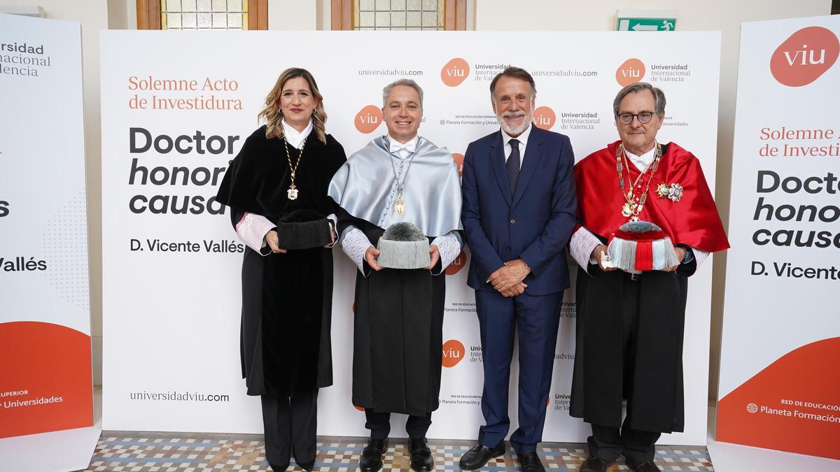 Vicente Vallés, durante la investidura como Doctor Honoris Causa