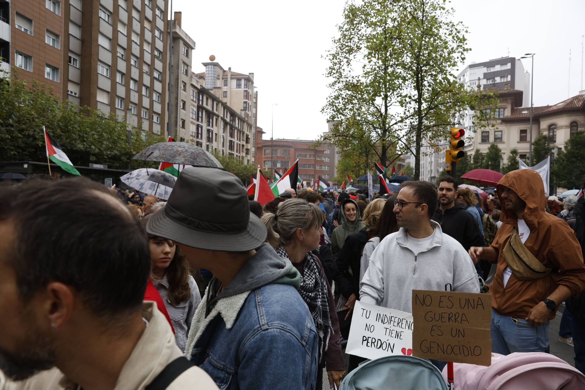 Manifestación a favor de Palestina.