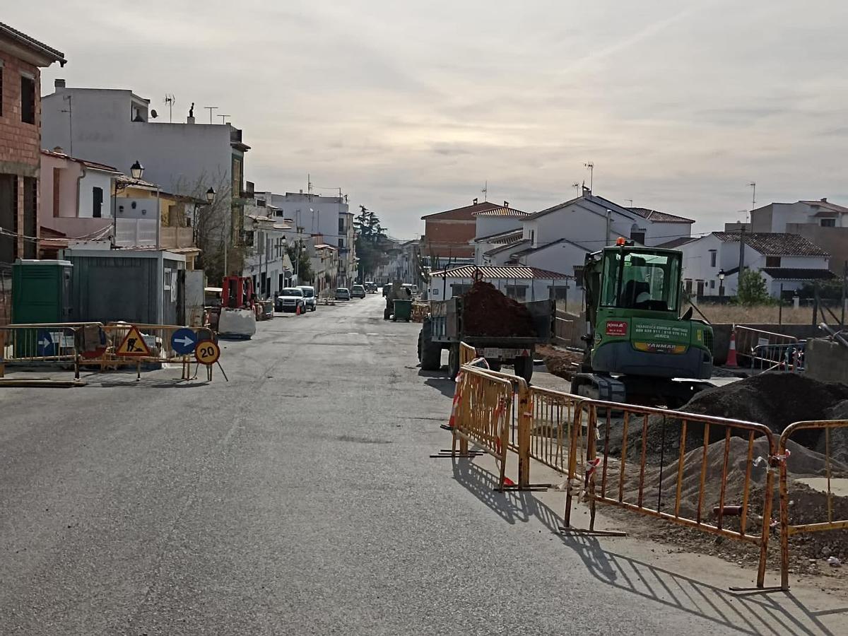 Las obras están modificando el acceso a Altura en la calle Calvario.