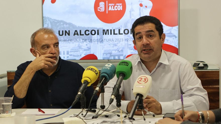 El PSOE hace balance del primer año de mandato en Alcoy