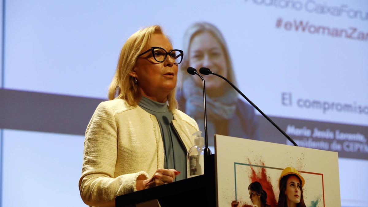 María Jesús Lorente es presidenta de Cepyme Zaragoza y de Arame.