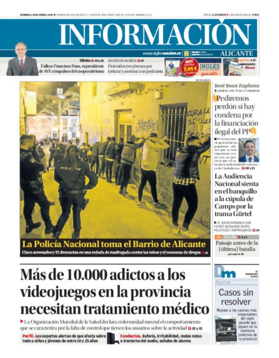 Estas han sido las portadas más destacadas de INFORMACIÓN en 2018