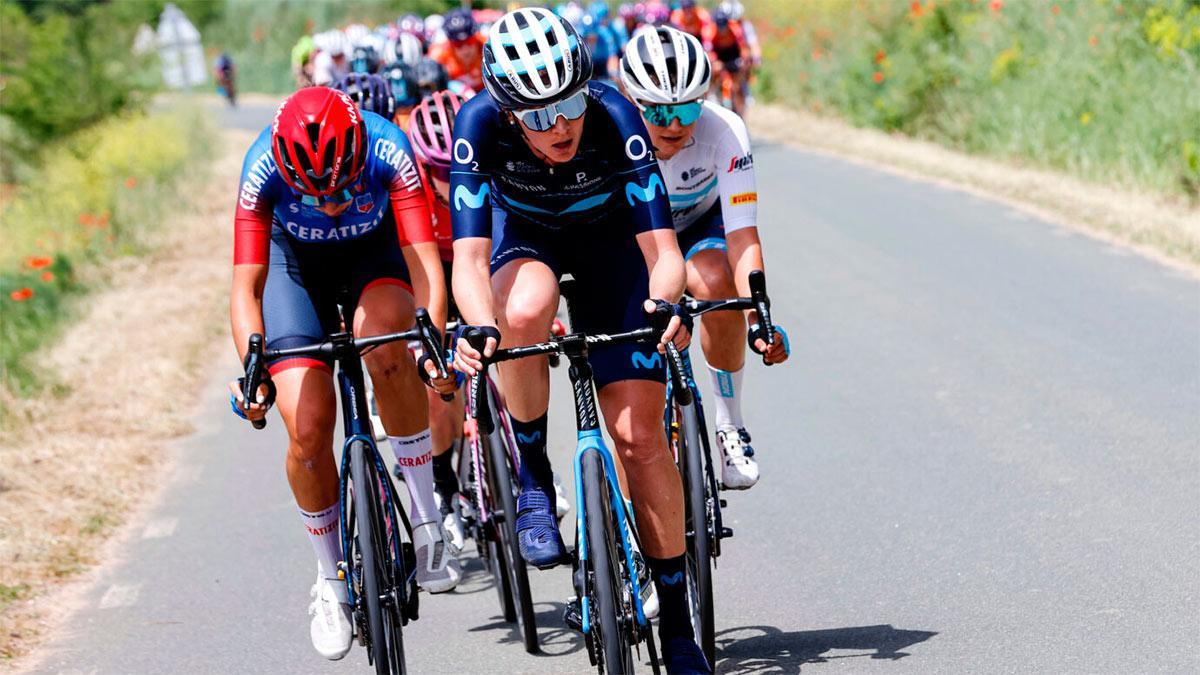 Aude Biannic, durante una prueba en 2022