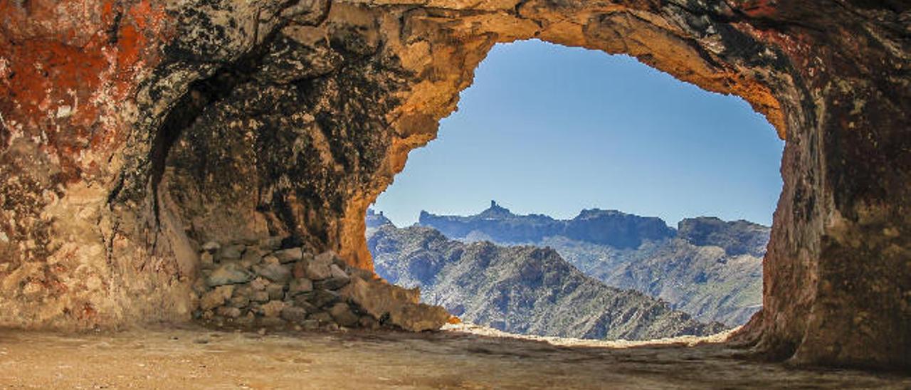 Yacimiento arqueológico en Acusa Seca (Gran Canaria).