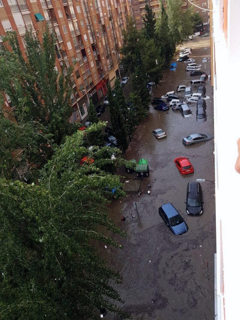 Consecuencias de la tormenta en Zaragoza