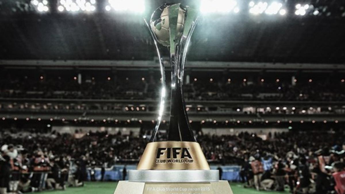 El trofeo del Mundial de Clubes de la FIFA